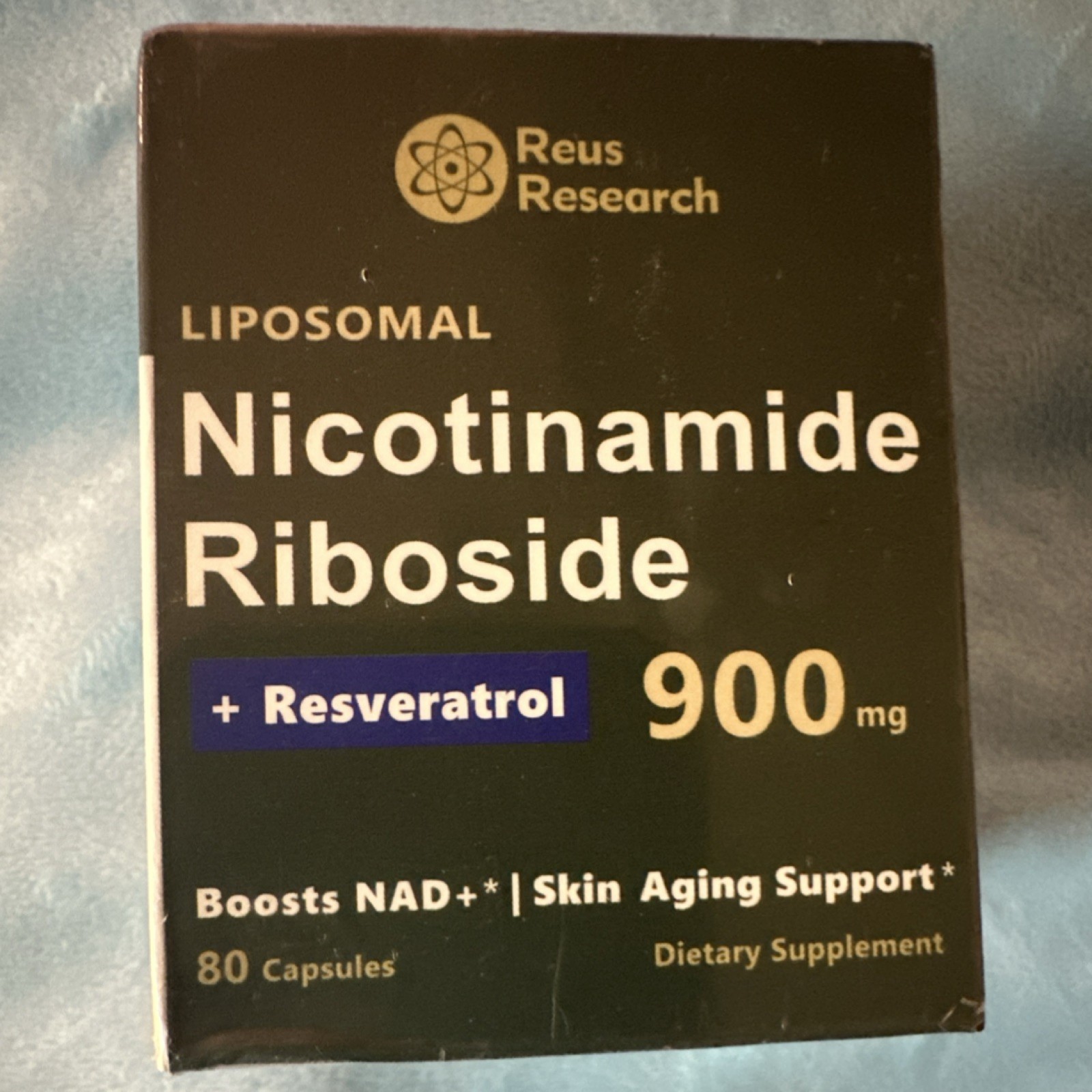 Reus Research Nicotinamide Riboside Resveratrol Quercetin 900mg 80 Capsules