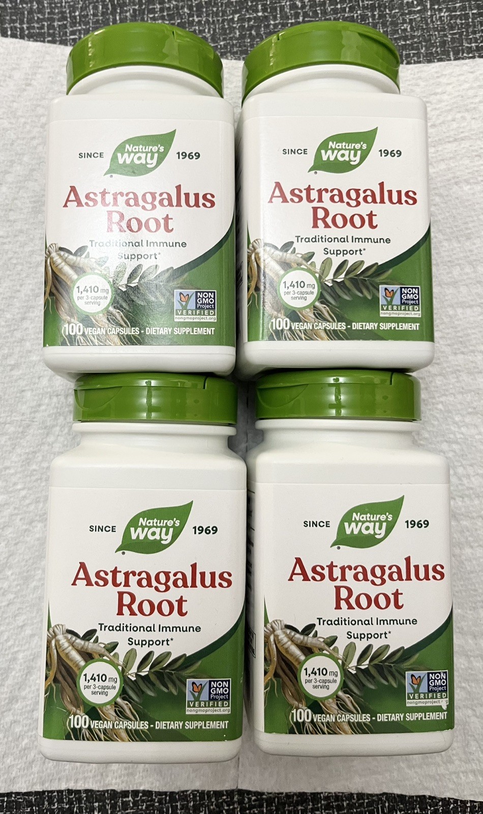 One Nature’s Way Astralagus Root Supl 1,410 mg Vegan/Gf Exp: 02/28/30 New Seal