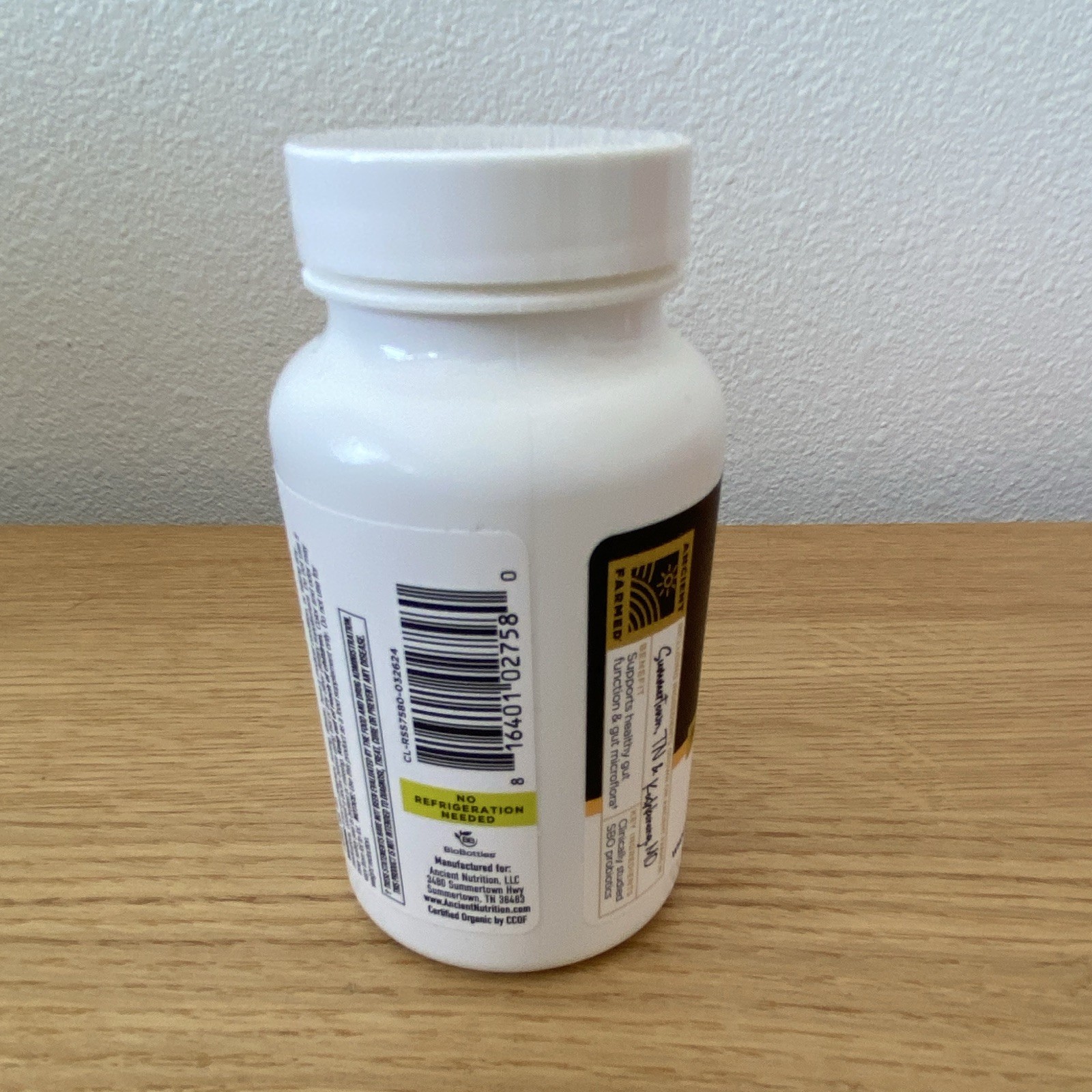 Ancient Nutrition Gut Recovery Probiotic USDA Organic 60 Capsules Exp 07/2027