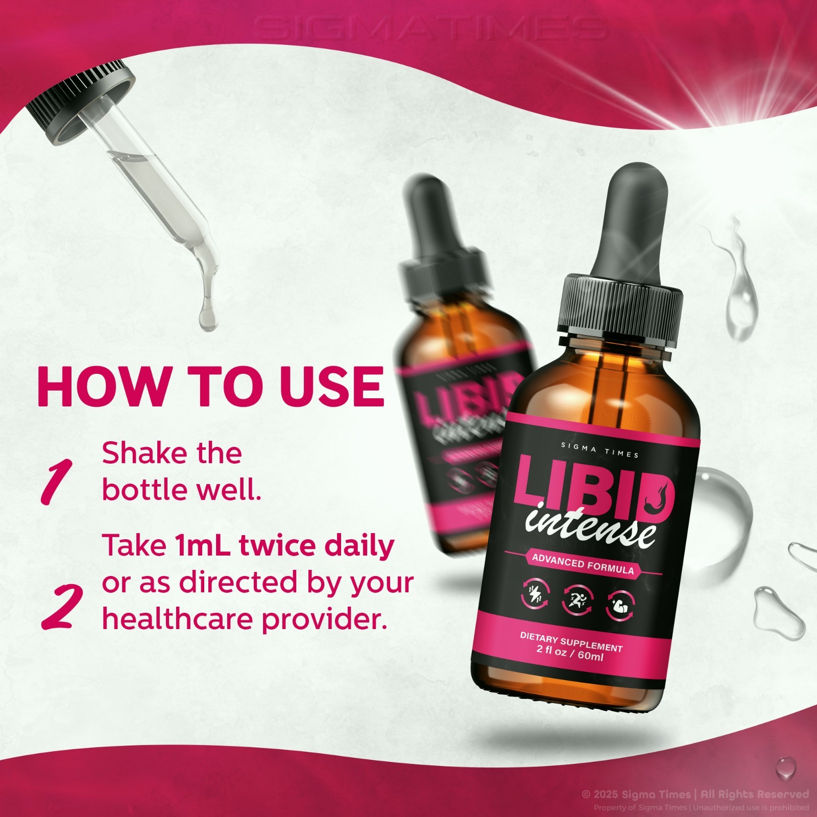 Libid Intense Drops for Men – Liquid Support for Male Health – 2 Pack