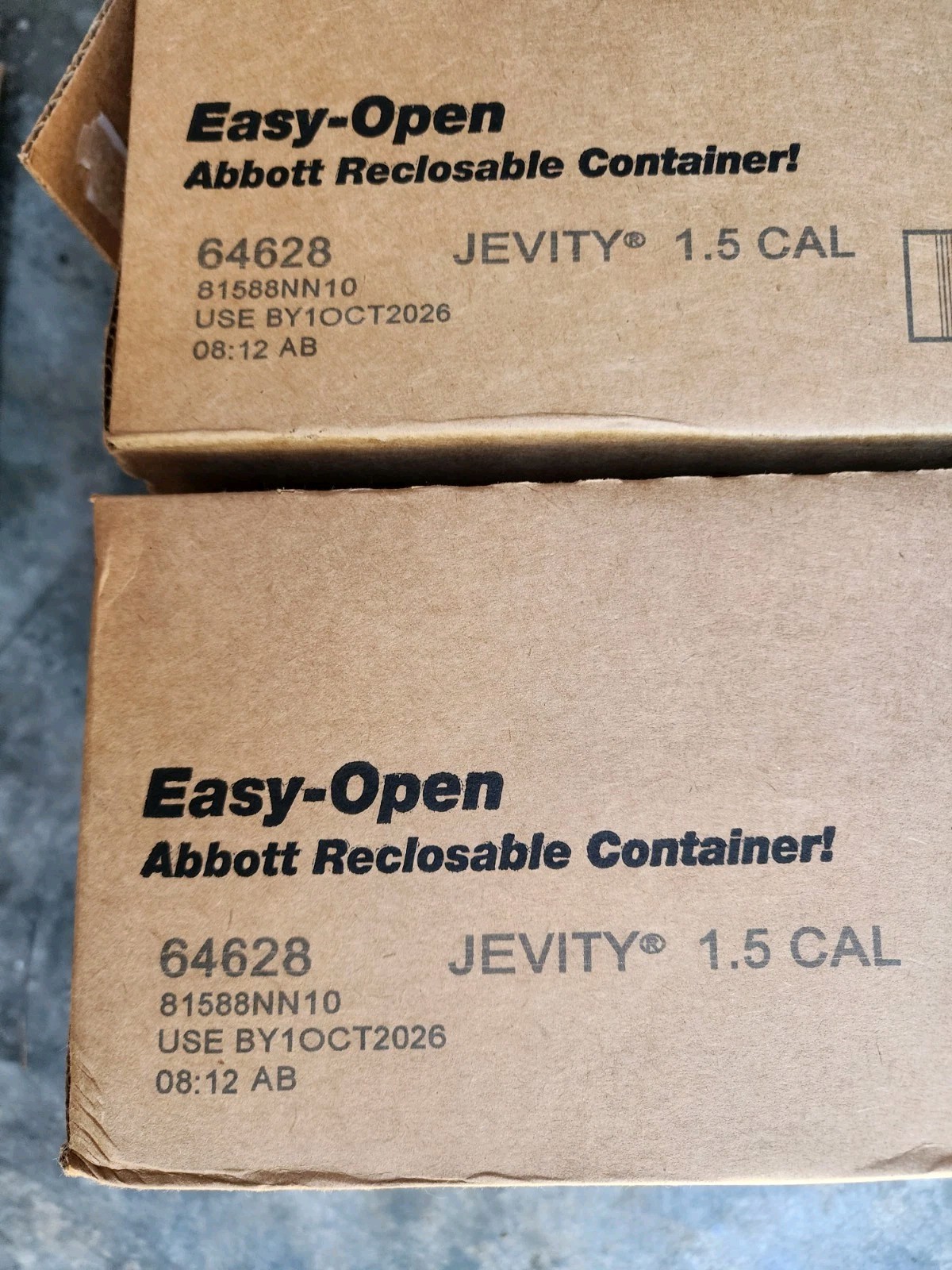 Jevity 1.5 Cal Tube Feeding Formula with Fiber 8 Oz Exp 10/26 46 total Cartons