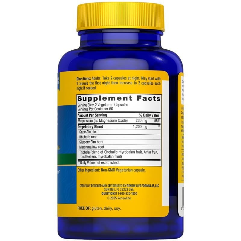 Renew Life Cleanse More Herbal 60 Count (Pack of 1), No Artificial Color