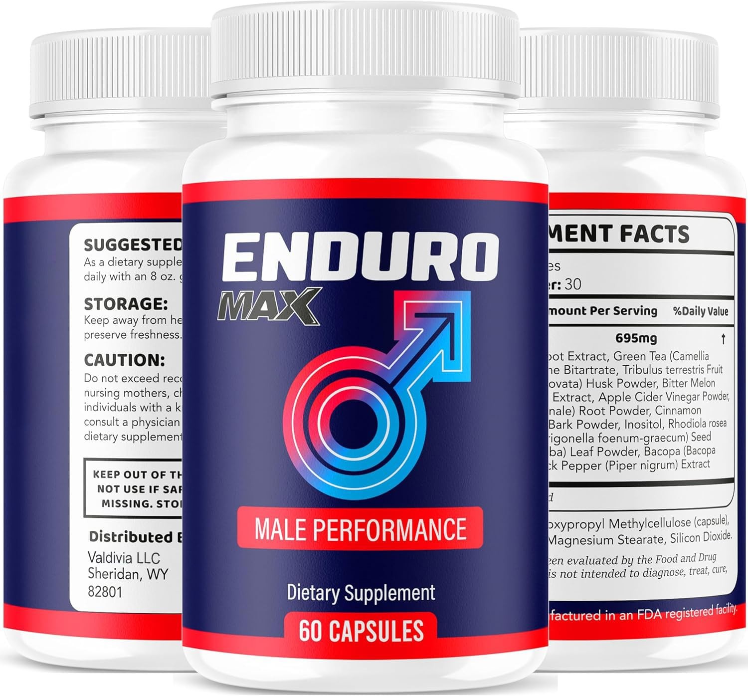 EnduroMax Men Daily Wellness Energy Support Supplement Capsules 2 Pack 120Ct