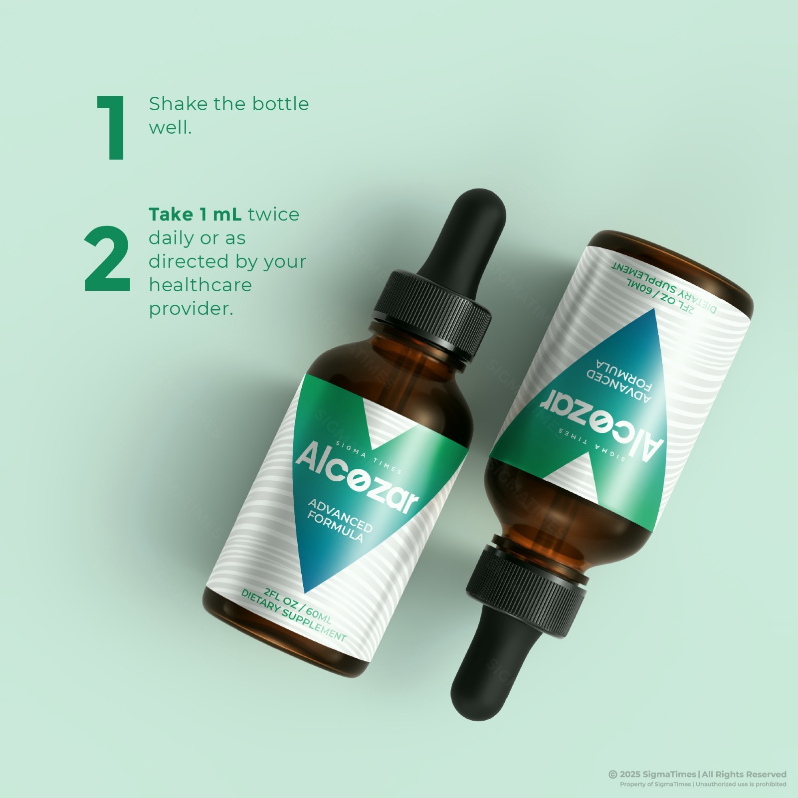 Alcozar Drops, Natural Liquid Supplement, Health & Balance Wellness (30 servs)