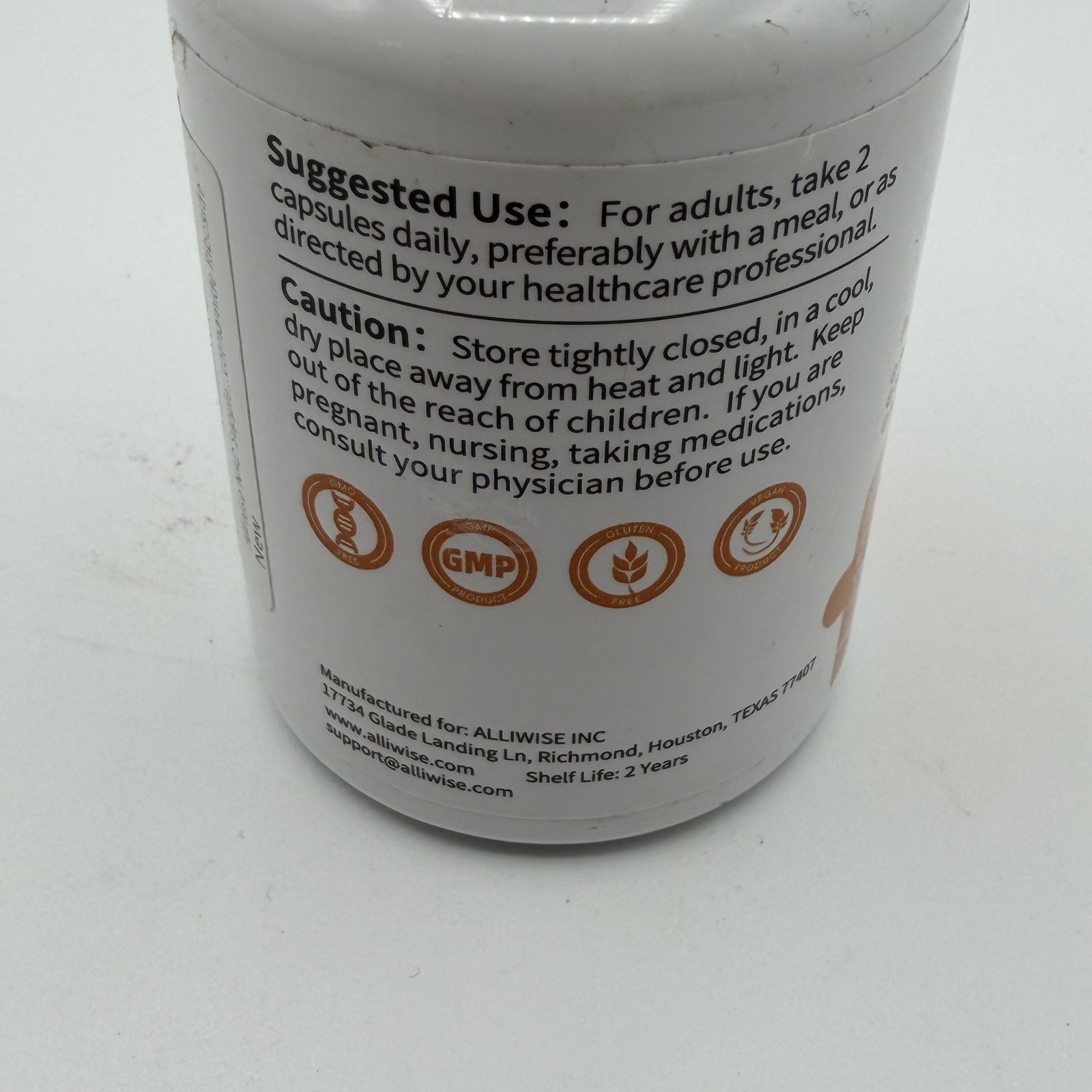 Alliwise NAD+ Nicotinamide Riboside 60 Capsules Supports Healthy Aging &