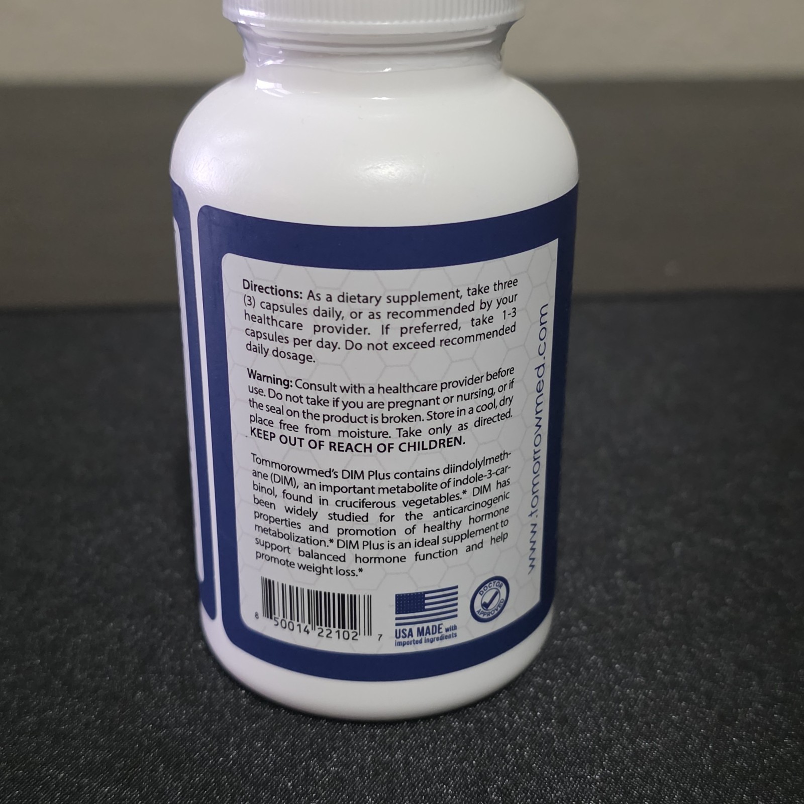 New TomorrowMed DIM Plus Supplement for Men | Estrogen Blocker & 90 Count 750MG