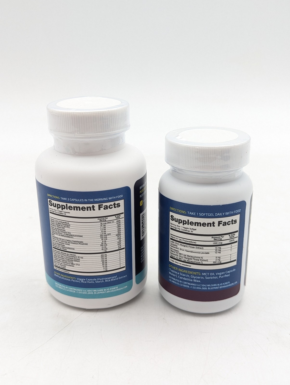 Blueprint Bryan Johnson Dietary Supplements Longevity Drink Mix & More Lot of 3