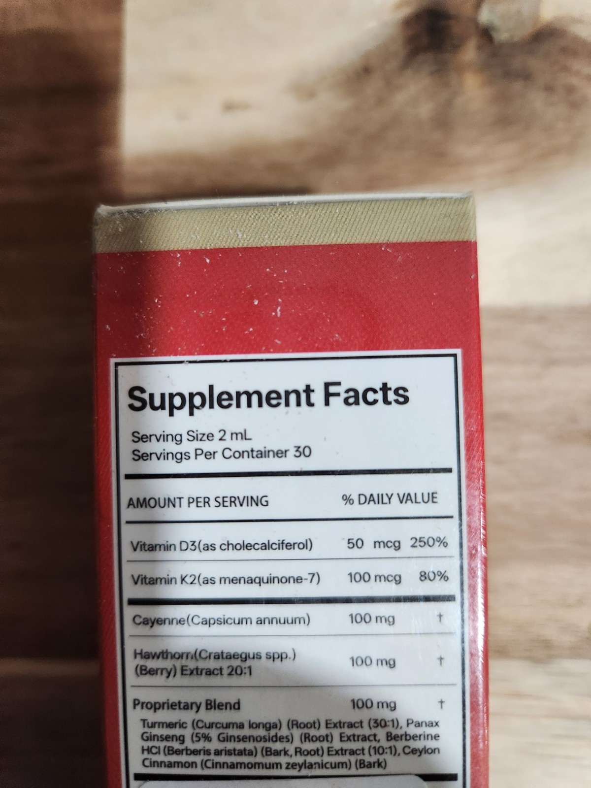 Experwell Cayenne Pepper Liquid Drops w/ Berberine, D3, K2, Turmeric 2 fl oz