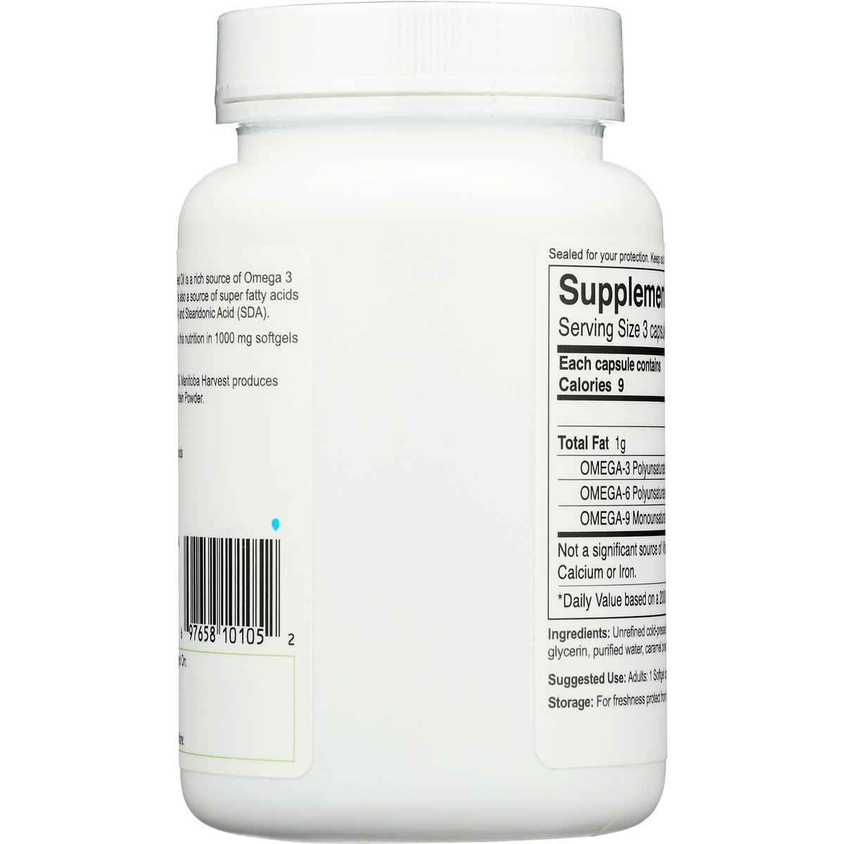Manitoba Harvest Hemp Oil 60 Softgel Capsules 1 Pack