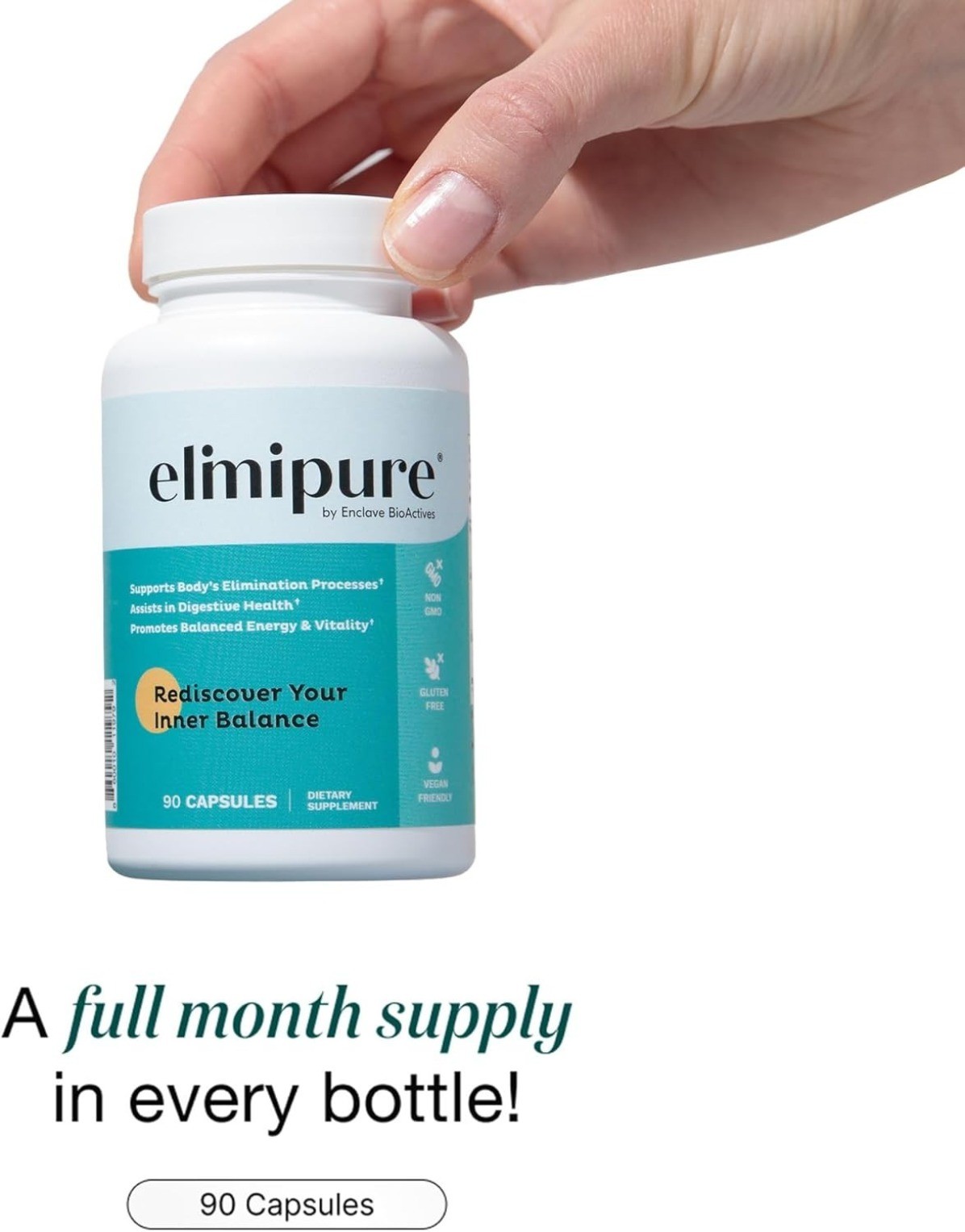 1-3 bottles Elimipure Gut Cleanse Supplement Promote the body Restore 90 capsul