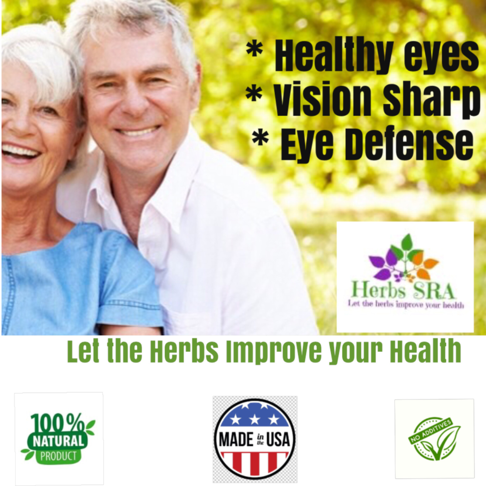 EYE CARE, 120 Capsules, Eye Vision Health, Bilberry Extract, Omega 3, Taurine.