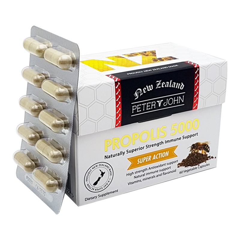 Propolis 5000 – Natural Wellness Support (60 Capsules) – 5 Pack