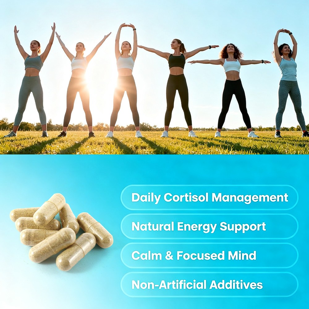 Cortisol Balance&Emotional Health Supplement,Boost Energy&Vitality,30-120 Pills