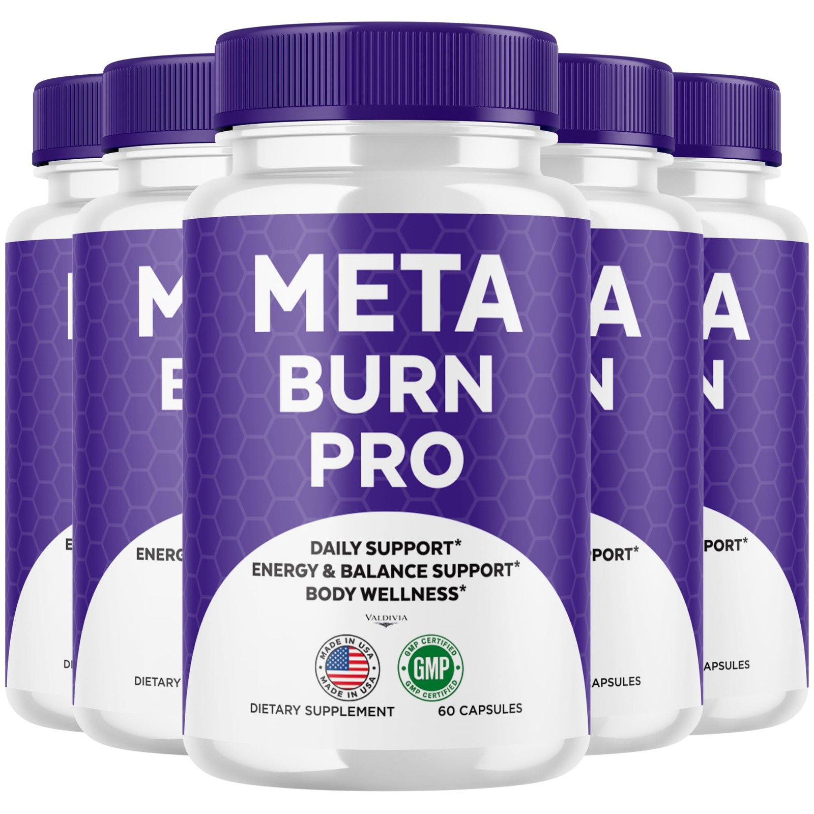 Valdivia (5 Pack) MetaBurn Pro 300 Capsules 5 Pack Dietary Supplement Made