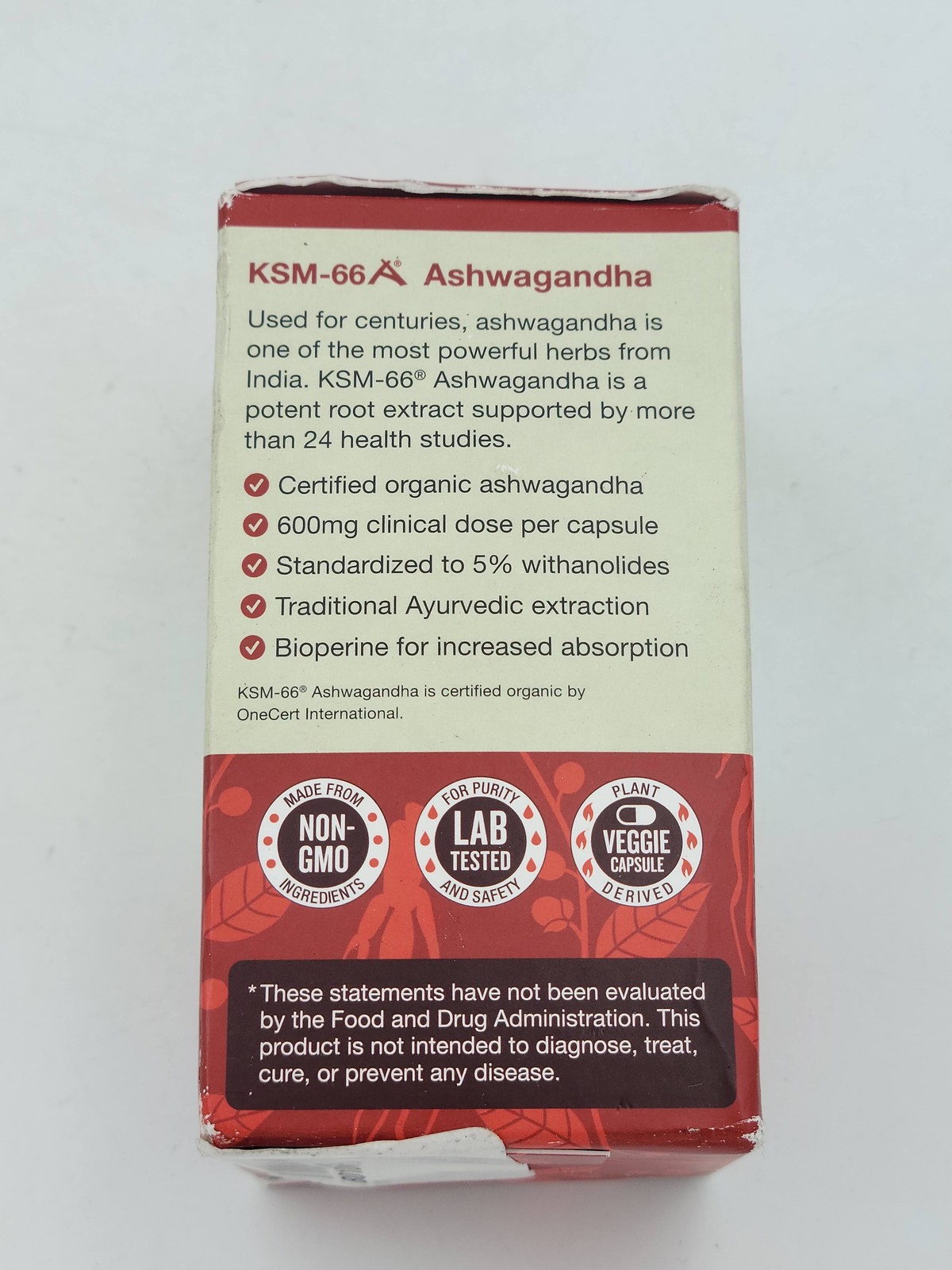 Daily Nutra KSM-66 Ashwagandha 600mg 90 Capsules Organic Relaxation Endurance