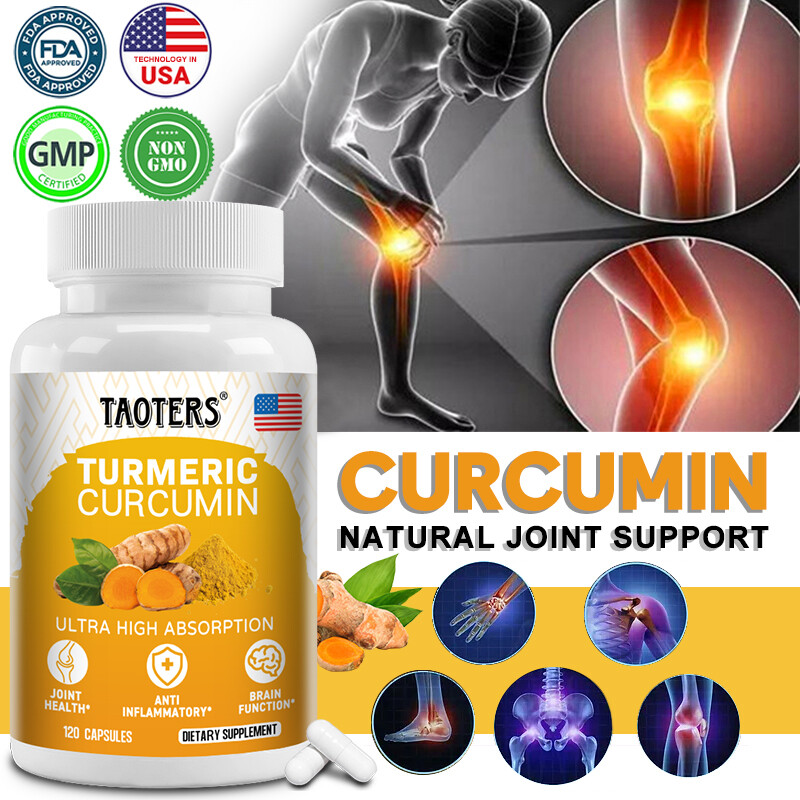 Turmeric Curcumin Highest Potency 95% 1300mg with Bioperine Black Pepper Extract