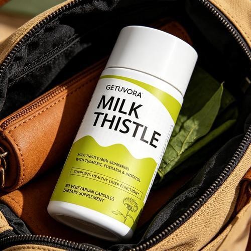 GETUVORA Milk Thistle Extract 300 Mg,Uvora – Milk ThistleDetox. Liver Health Sup