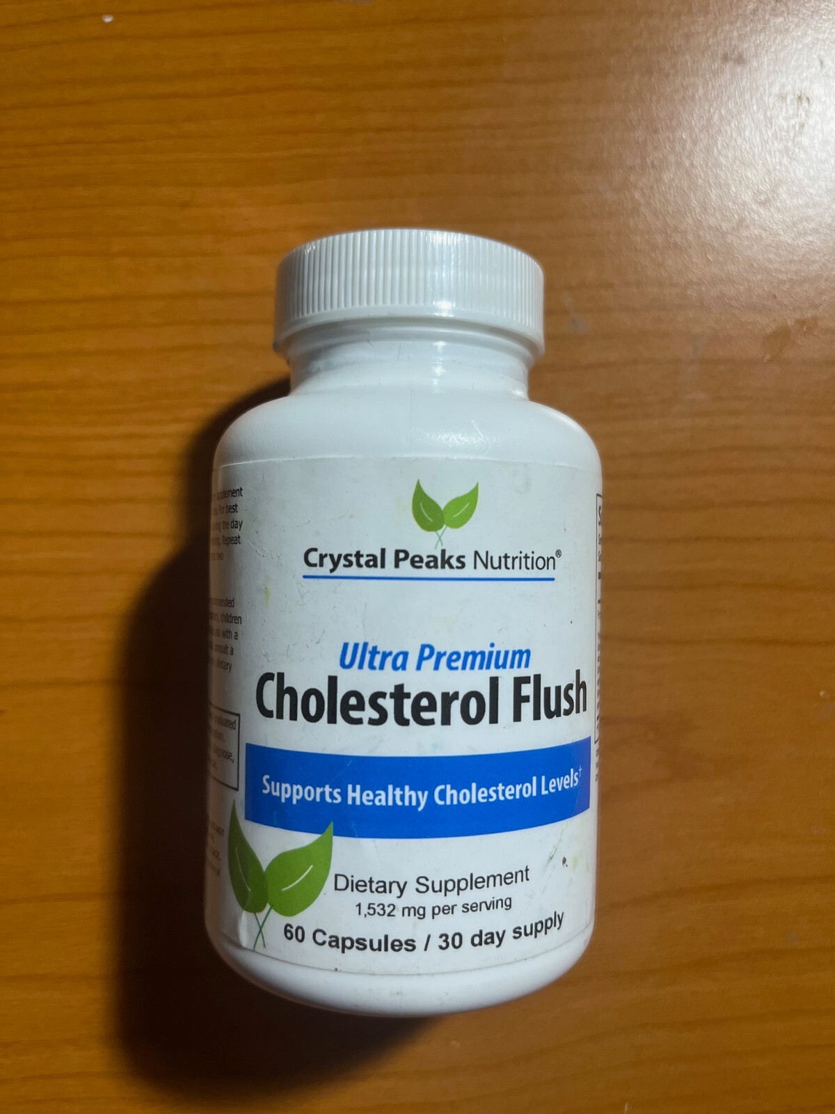 Crystal Peaks Nutrition Cholesterol Flush – 1532 mg – 60 Capsules – Ex: 10/28