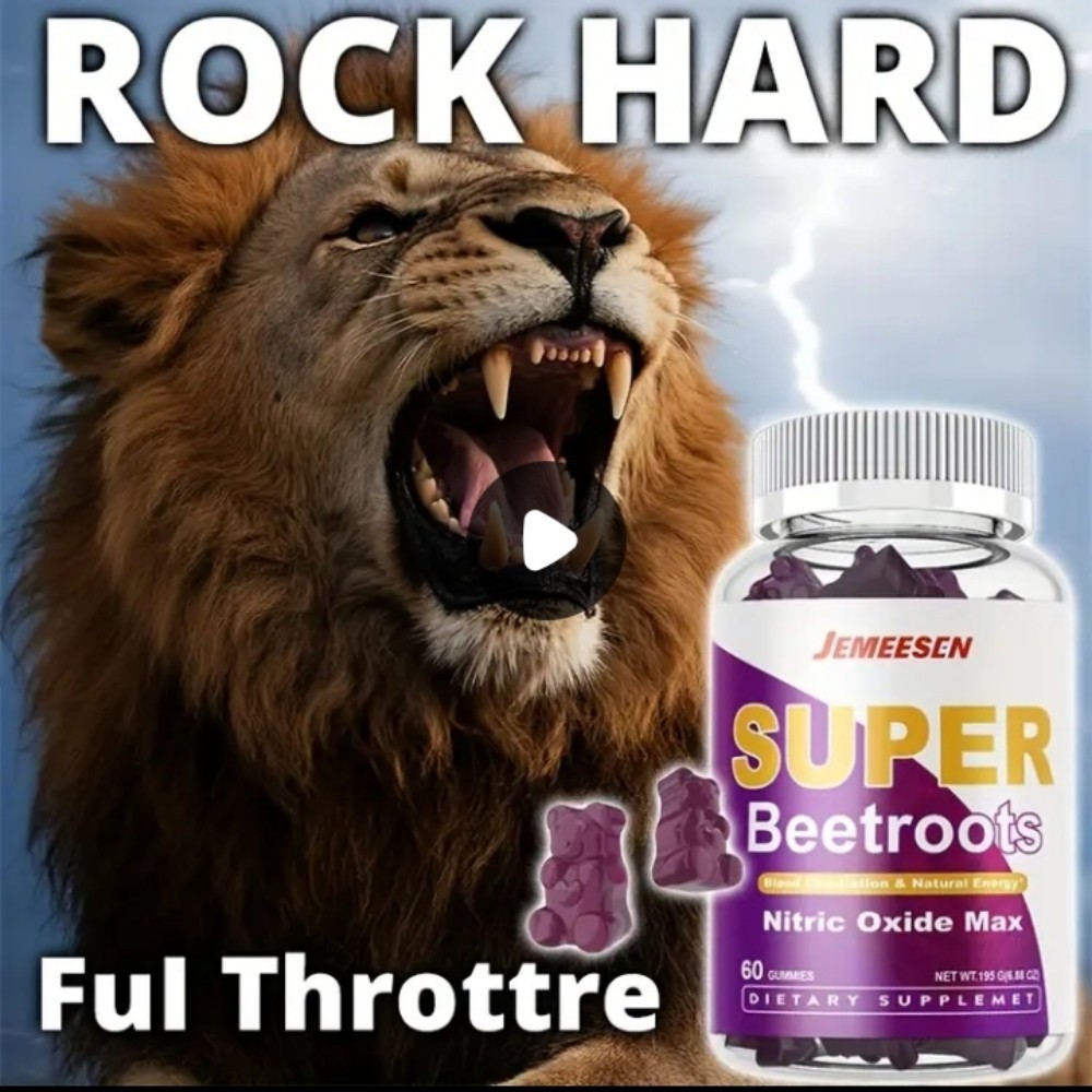 Beet Root Gummies Super Blend for Heart Health and Energy Vigor 1 Month Supp