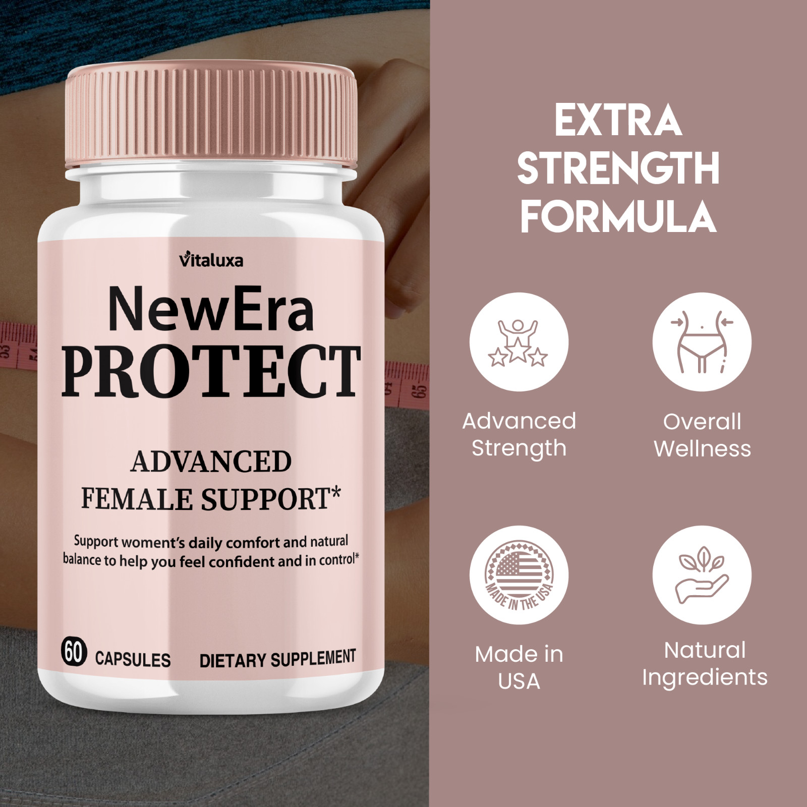 (3 Pack) New Era Protect Capsules, Protect Female Support Pills (180 Capsules)