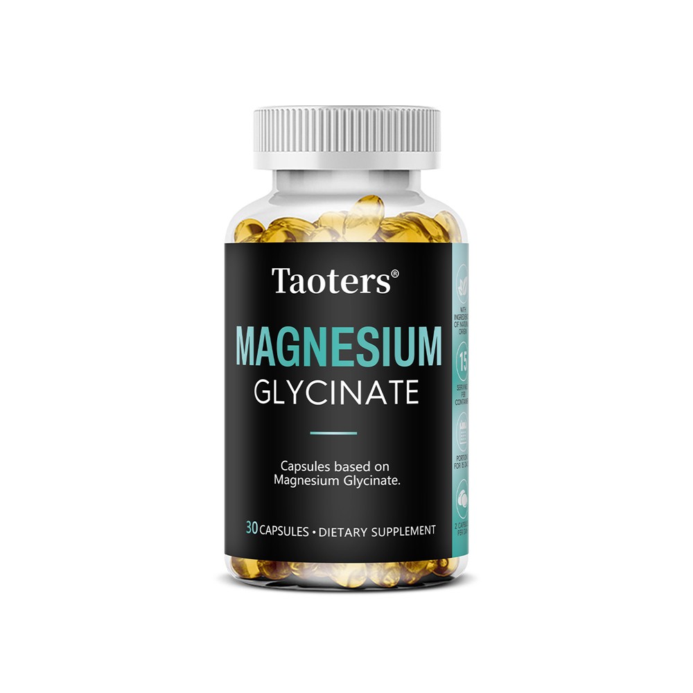 Magnesium Glycinate Supports Bone Growth & Muscle Relaxation 30/60/120 Capsules