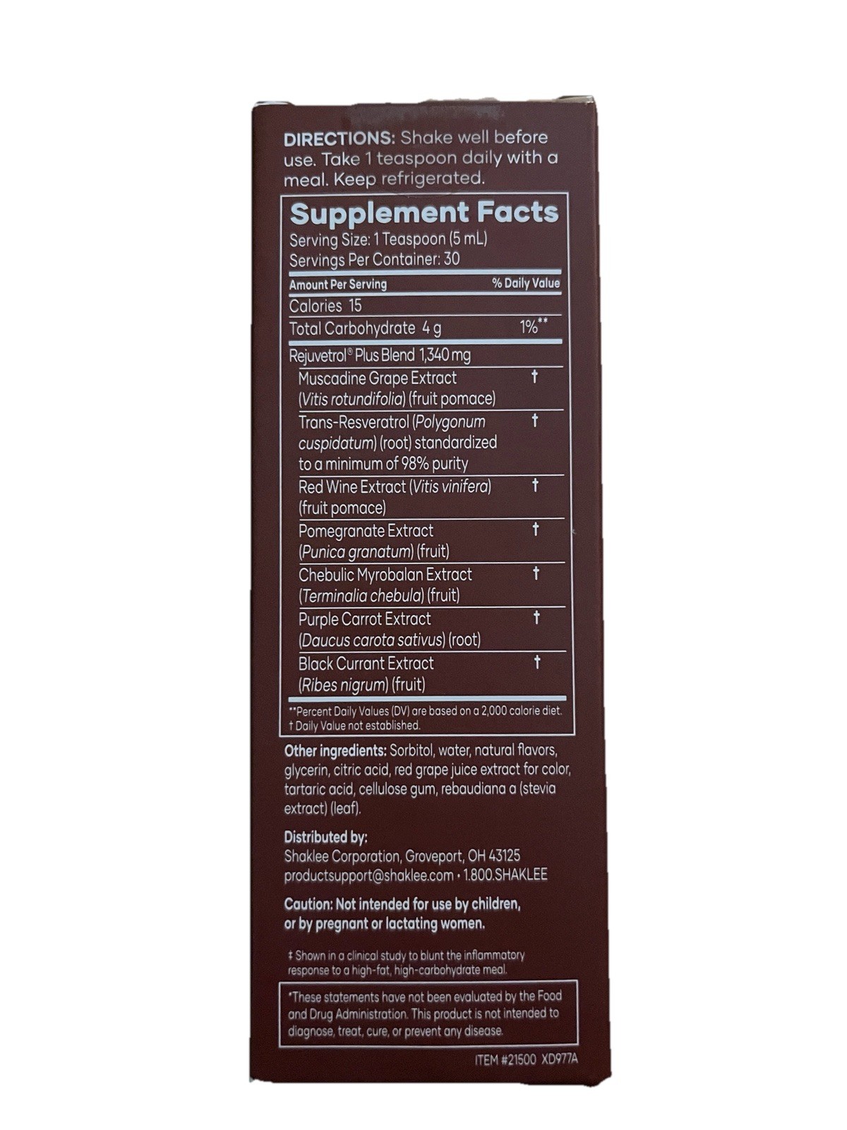 Shaklee Vivix Anti-Aging Liquid Dietary Supplement 5.1 fl oz Exp 12/2026