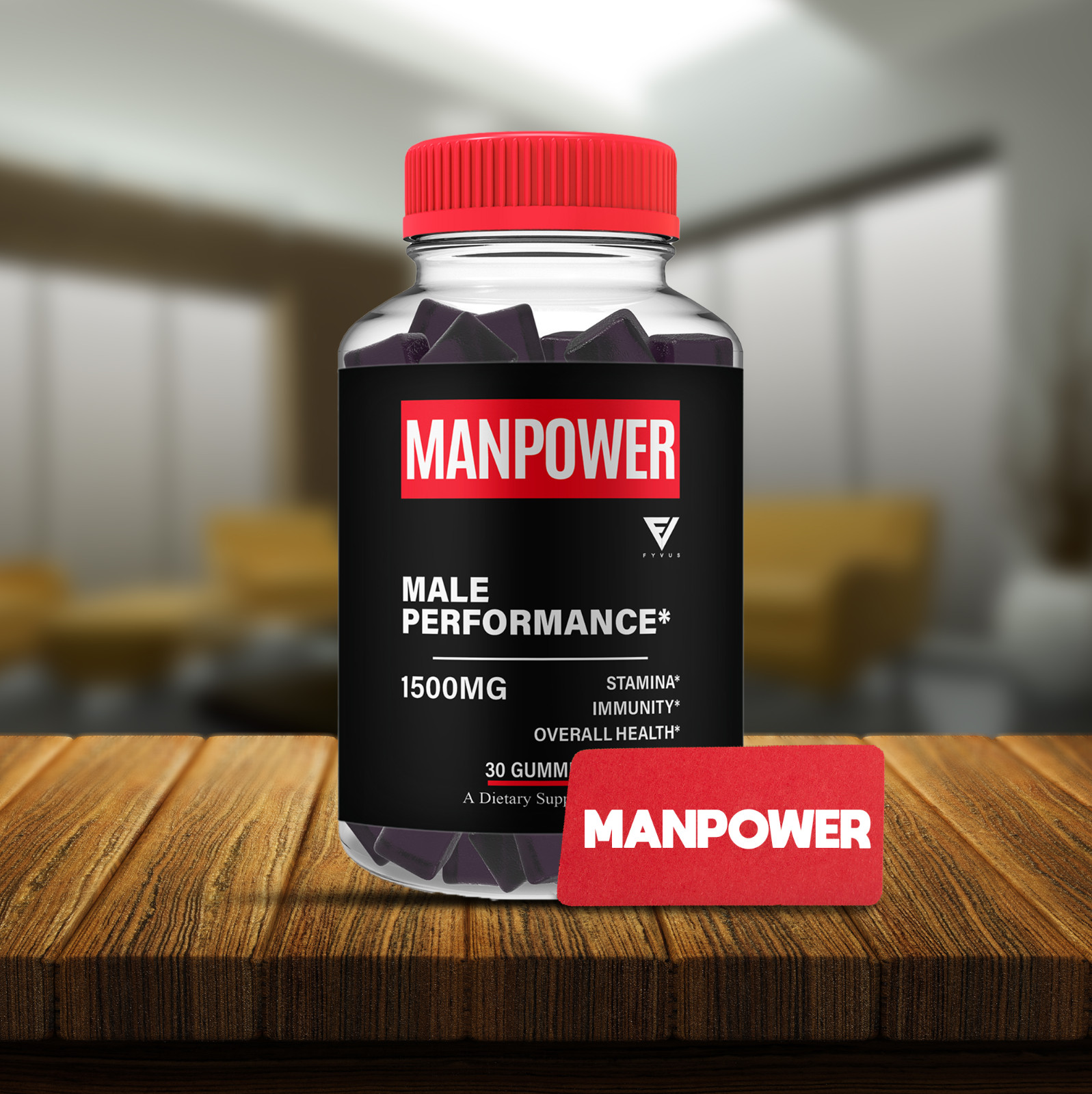 (2 Pack) Man Power Gummies ManPower Maximum Performance Gummy (2 Month Supply)