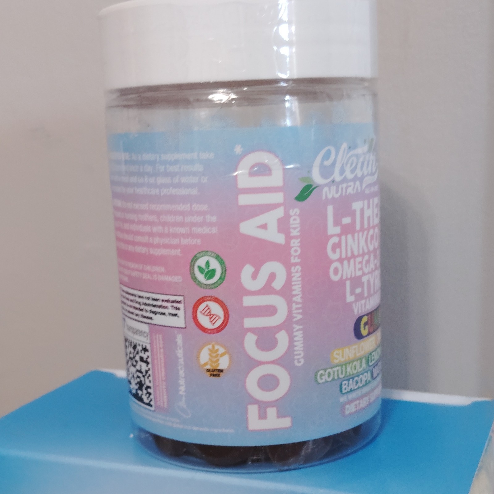 Clean Nutraceuticals SmartPop Kids Focus Gummies L-Theanine + Ginkgo 60 ct
