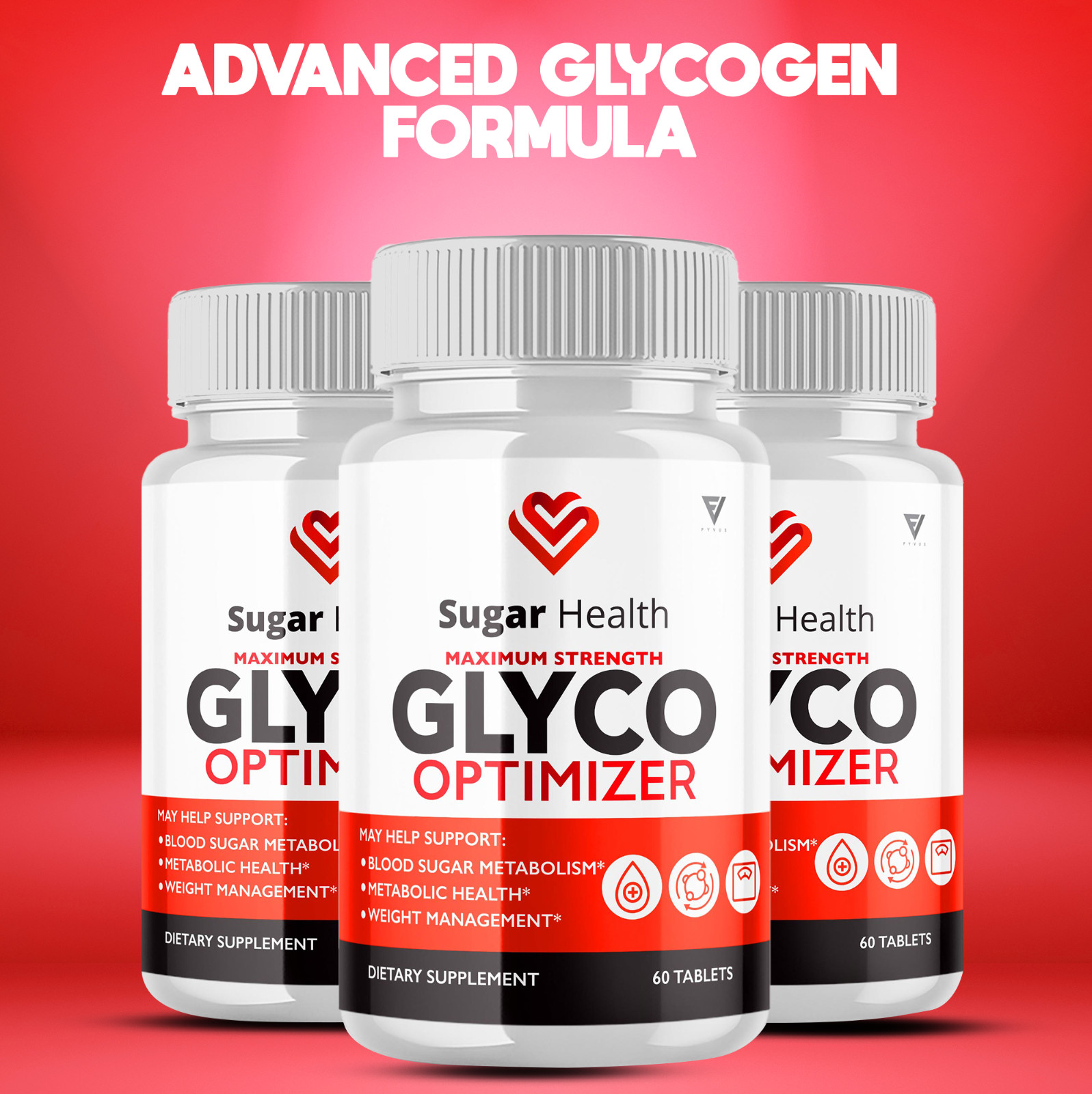 (3 Pack) Sugar Health Glyco Optimizer For Max Healthy Blood Sugar (180 Capsules)