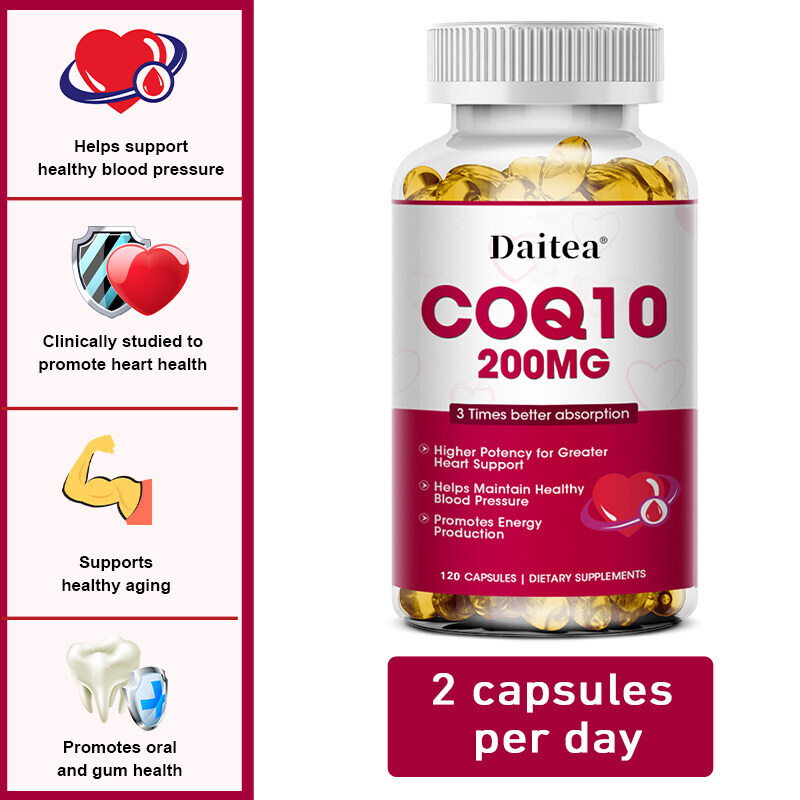 Coq10 Co Q-10 200 mg – 30 to 120 Rapid Release Softgels