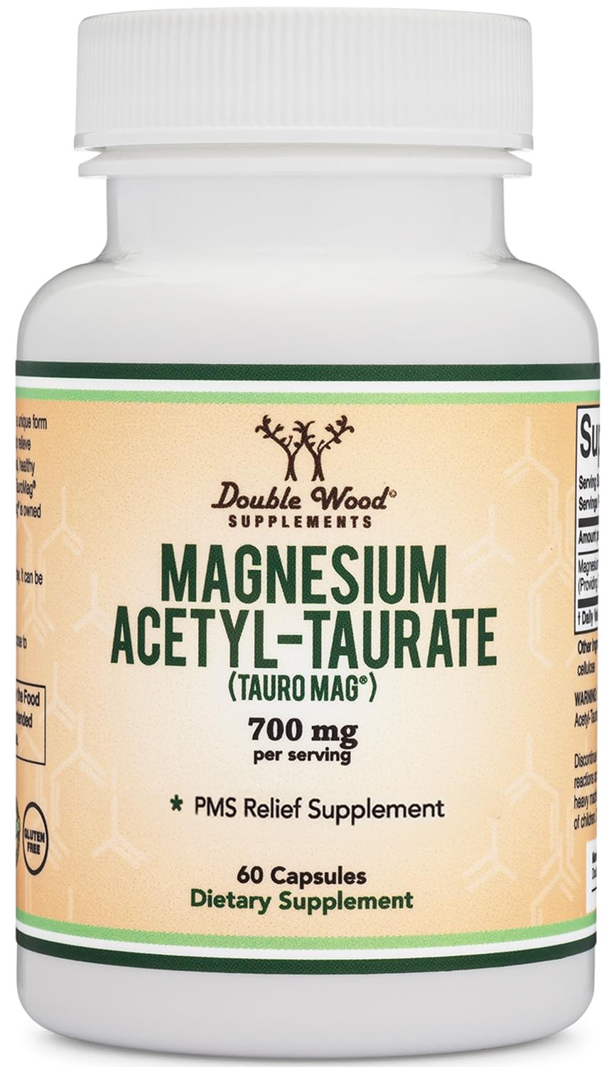 Magnesium Acetyl-Taurate (ATA MG, TauroMag) Novel and 60 Count (Pack of 1)