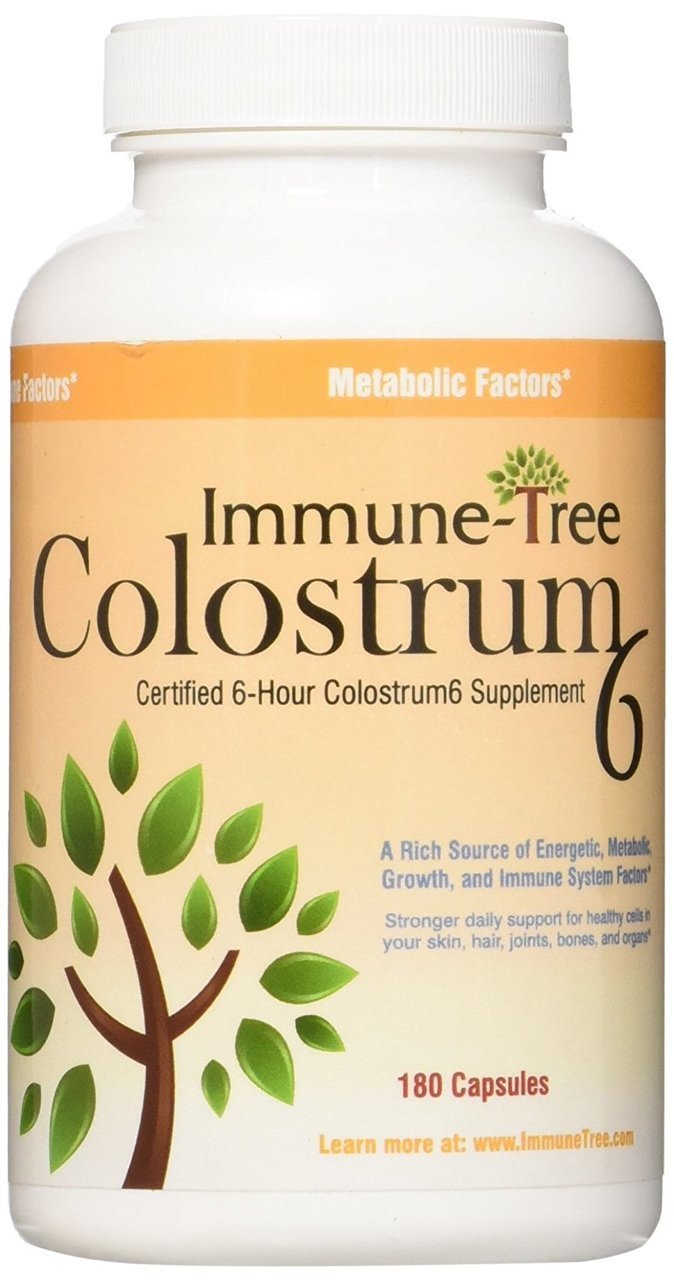 Immune-Tree Colostrum6 Certified 6-Hour Colostrum Supplement, 180 Capsules