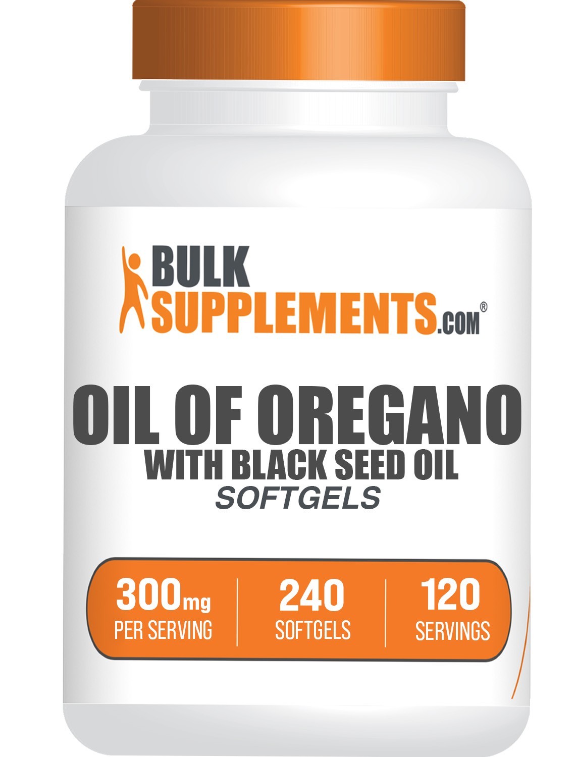 BulkSupplements Oil of Oregano with Black Seed Oil Softgels – 240 Softgels