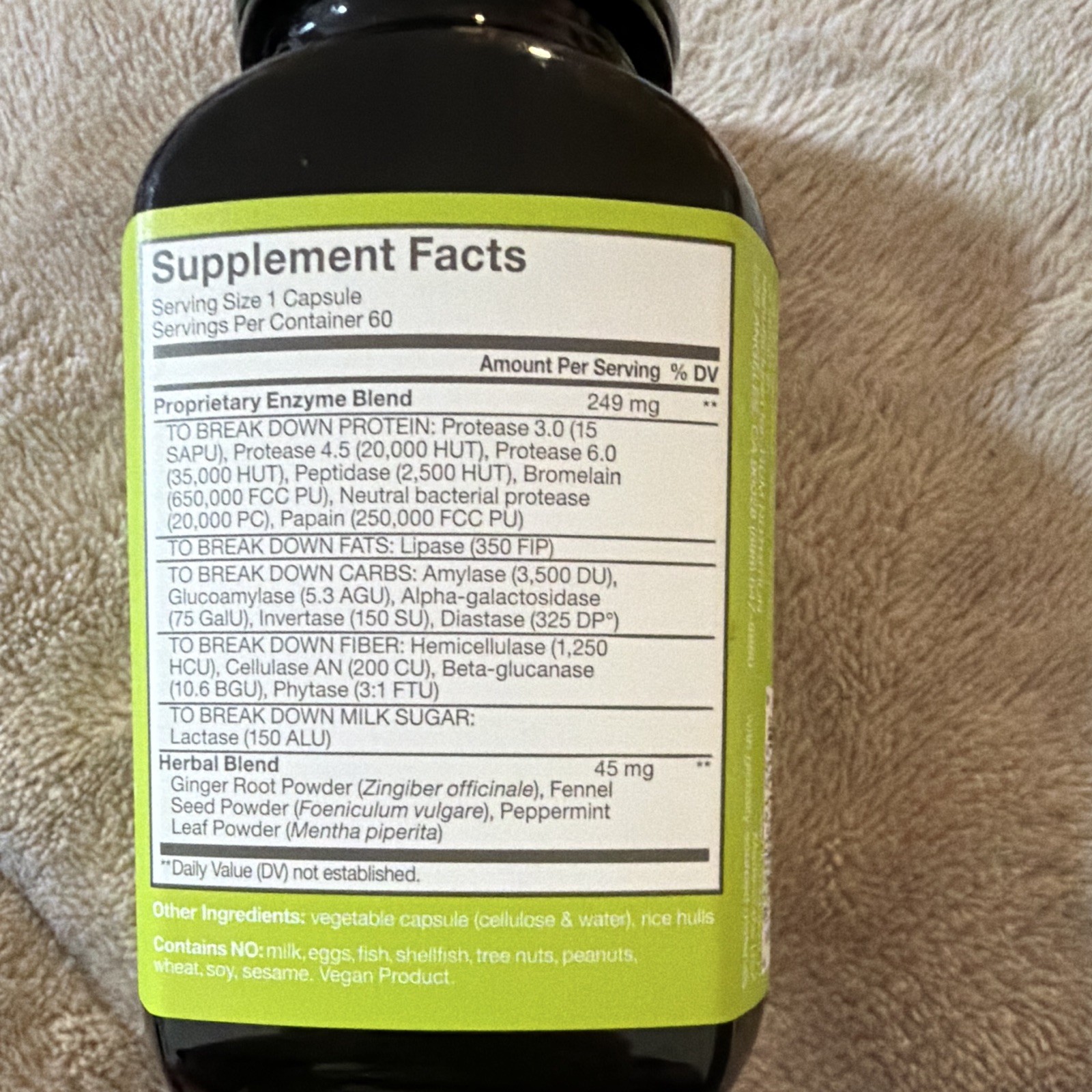 HUM Flatter Me Debloat Digestive Health Vegan 60 Caps Exp 01/27
