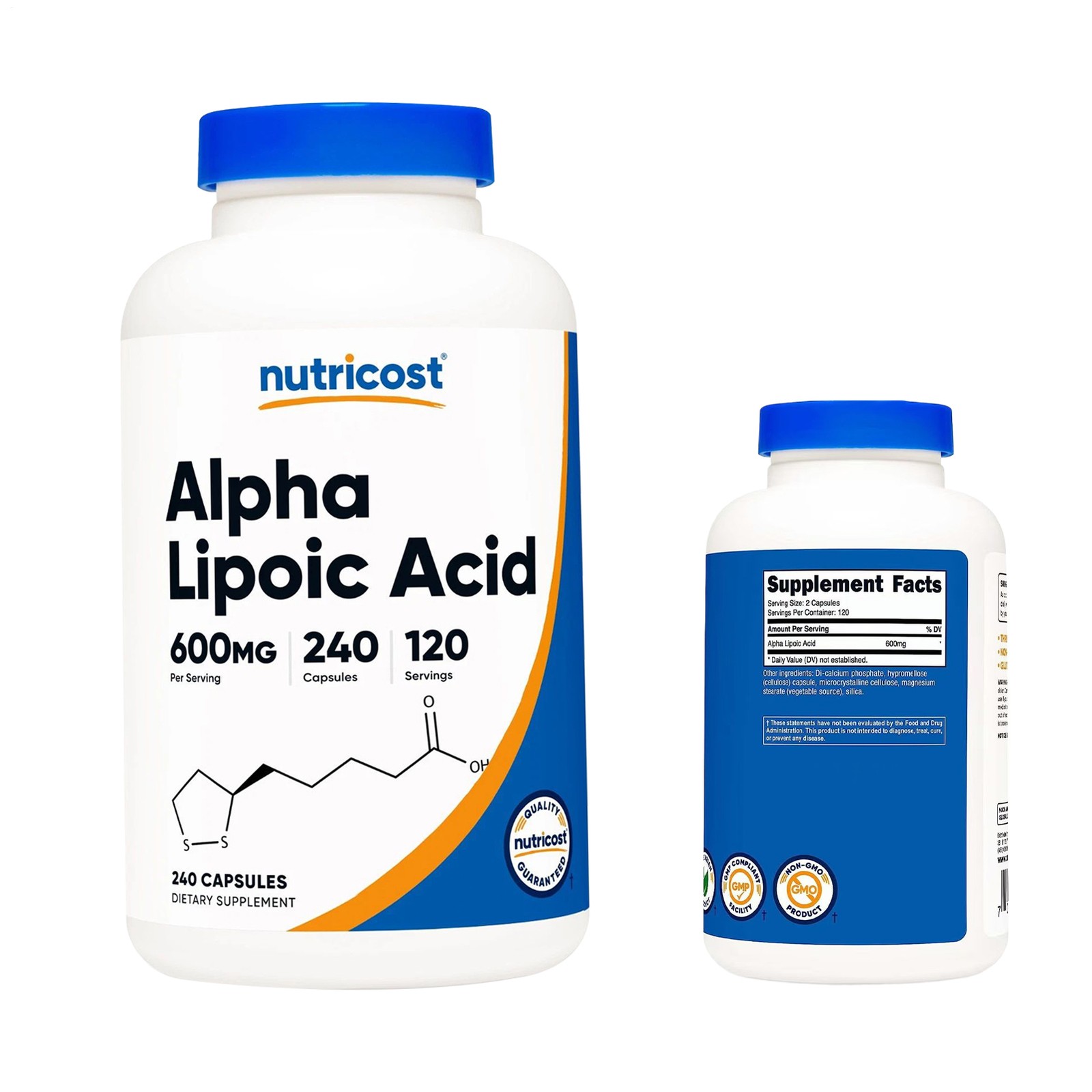 Nutricost Lipoic Acid – 600mg Per Serving – 240 Capsules