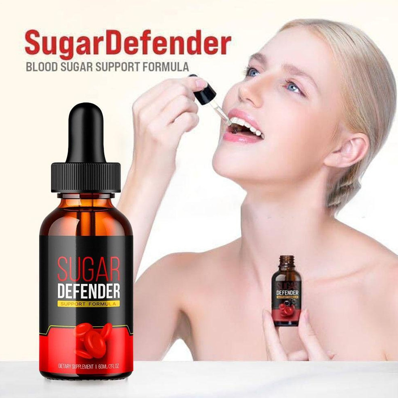 `Sugar Defender, Sugar Defender Healthy Blood Sugar Support Supplement 60ml