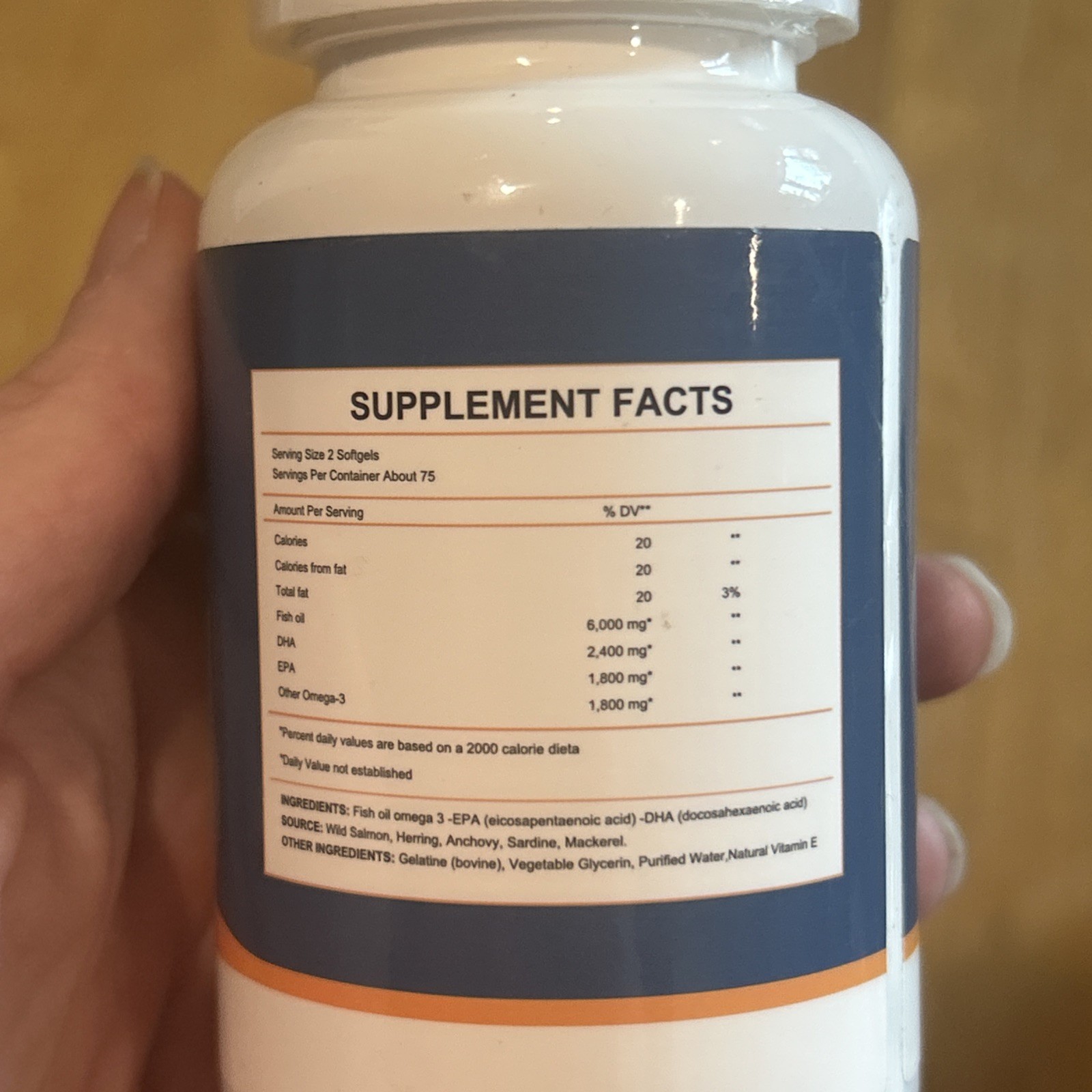 MOM Nutrix – Omega-3 Fish Oil 6000mg Softgels EPA DHA 150 Count Exp 1/27