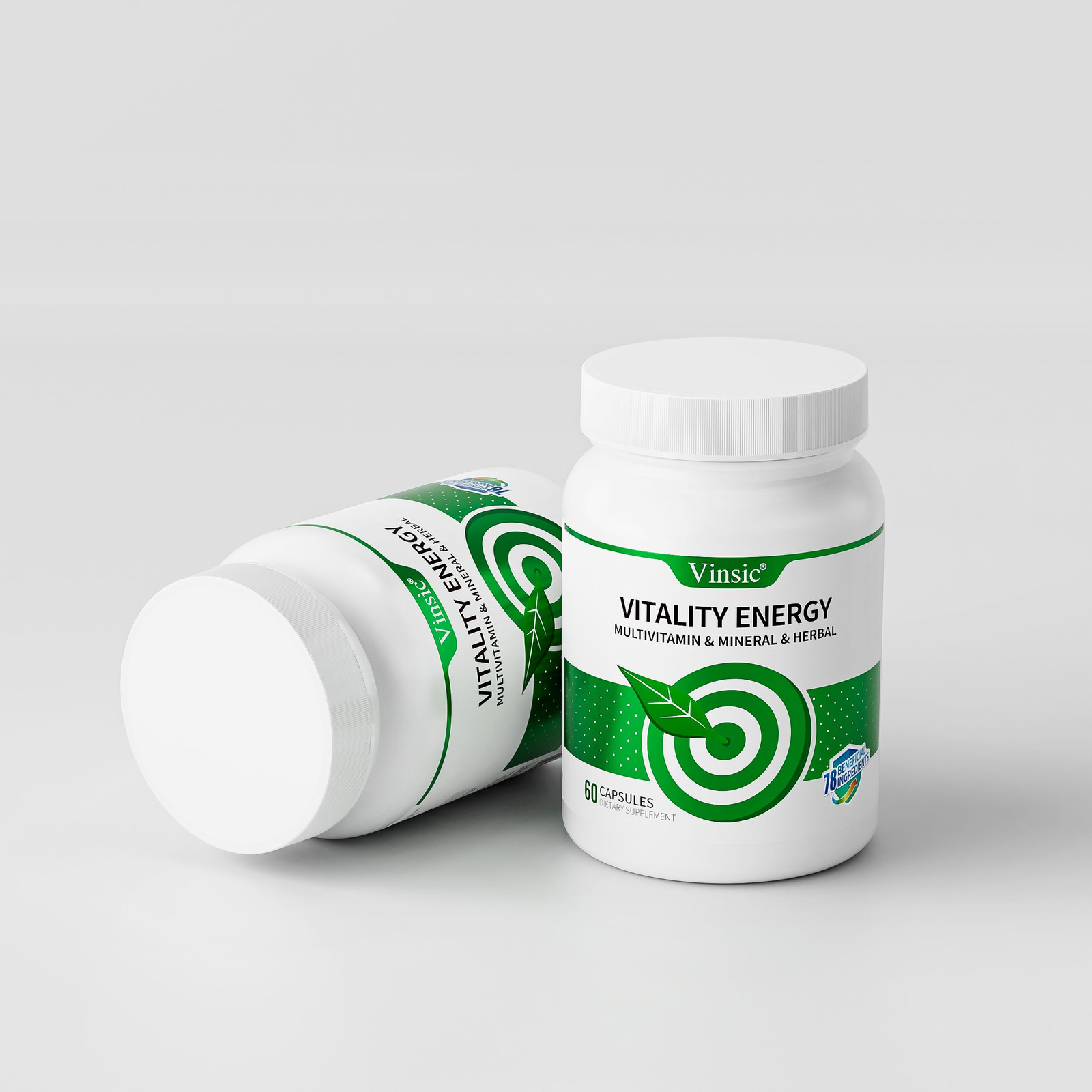 Vinsic Vitality 60ct Reishi, Antioxidants&Essential Nutrients for Daily Support