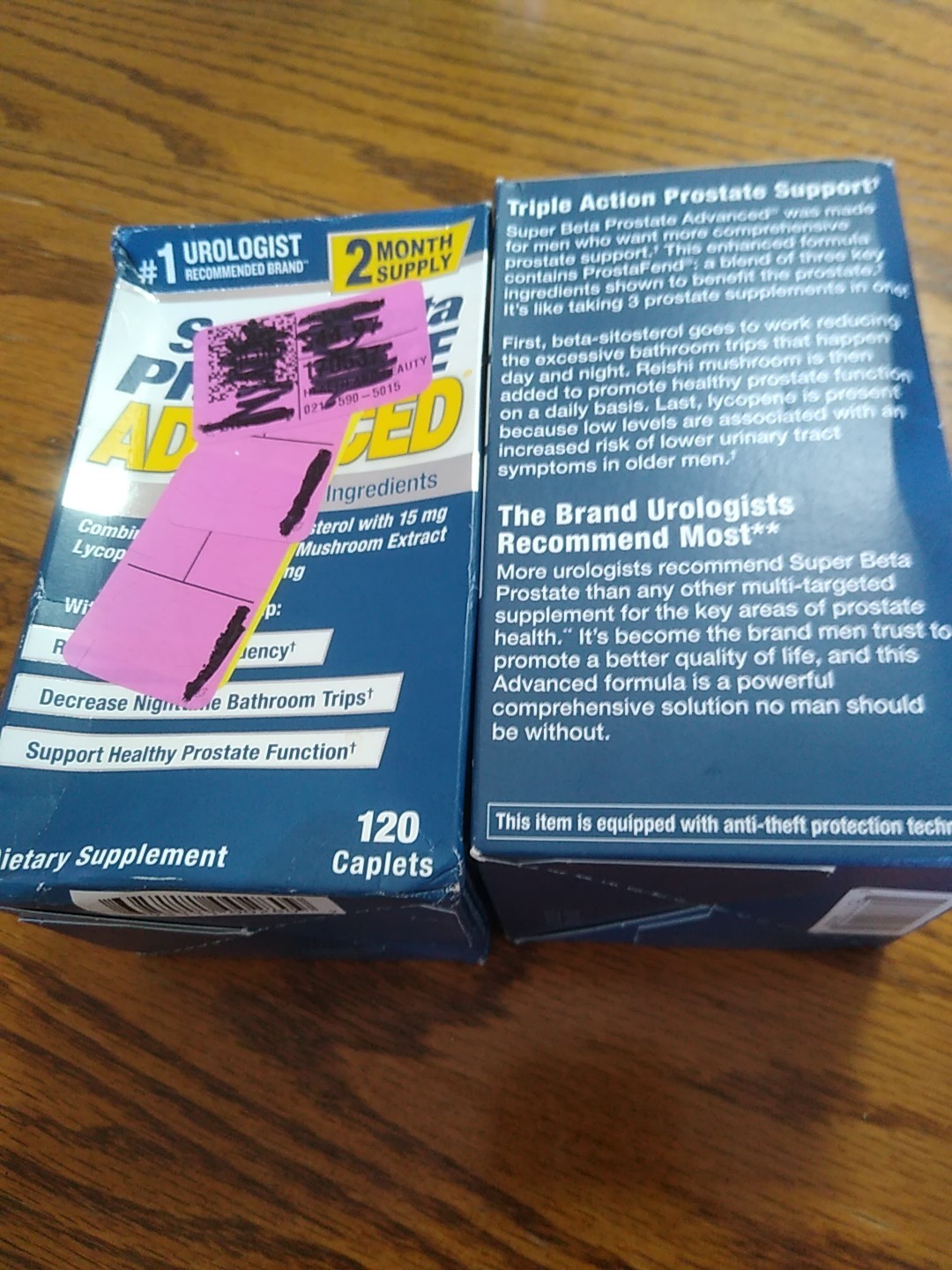 (2 )~Pack Super Beta Prostate Advanced Supplement 2×120 Cap (240) Exp 01/27