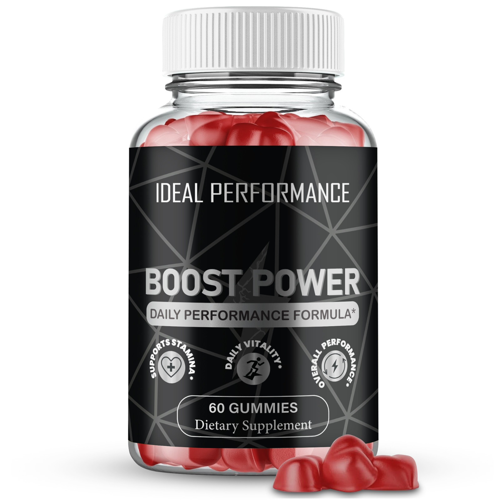 Boost Power Gummies, Official Boost Power Supplement Gummy (1 Pack)