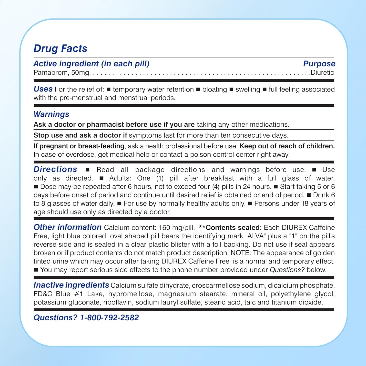 Diurex Max Water Pills – Maximum Strength Caffeine Free Diuretic – Relieve Water