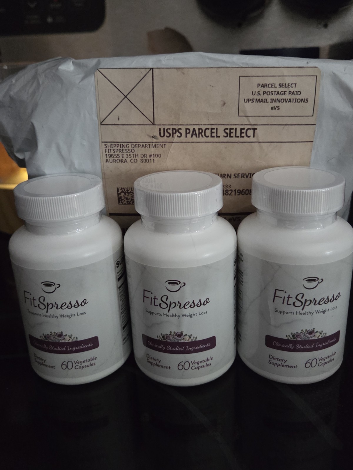 FitSpressoWeightMgmt. Dietary Supplement $25 per bottleBrand new, factory-sealed