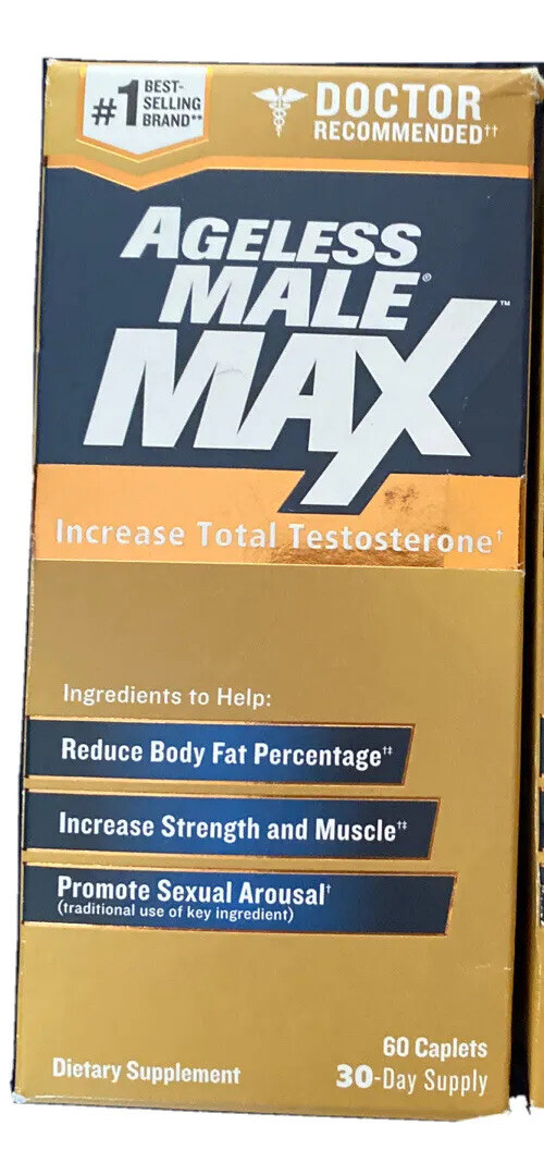 New Vitality Ageless Male Max T Booster 60 Caplets – Ships Free!