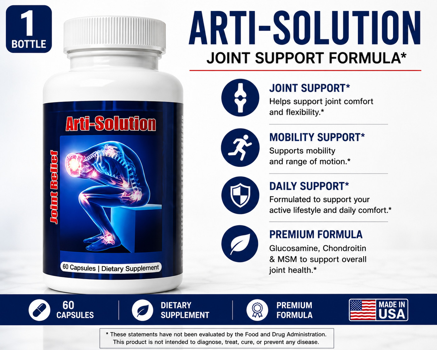 Reumakill Extra Strength MSM Artritis Pain Bee Arthritis Control Therapy