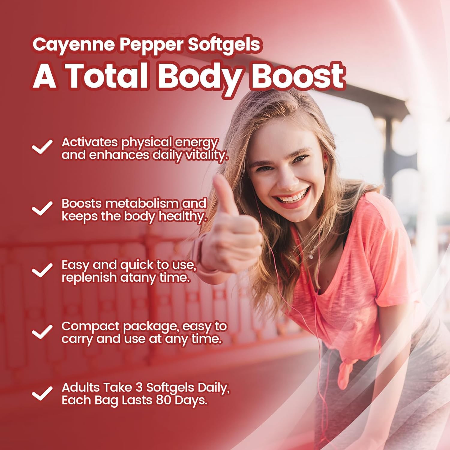 VivoNu Cayenne Pepper Softgels Supplement, Heart and Blood Vessel Health