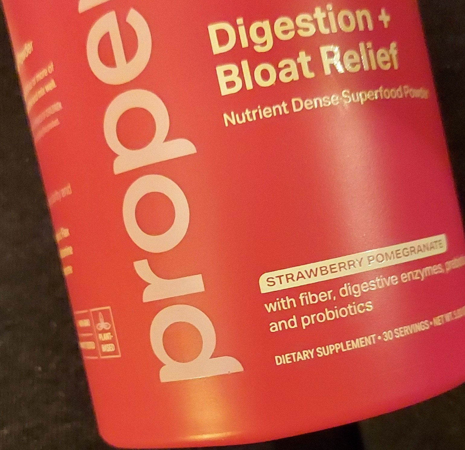 Proper Digestive Support Superfood Powder Strawberry Pomegranate 8oz
