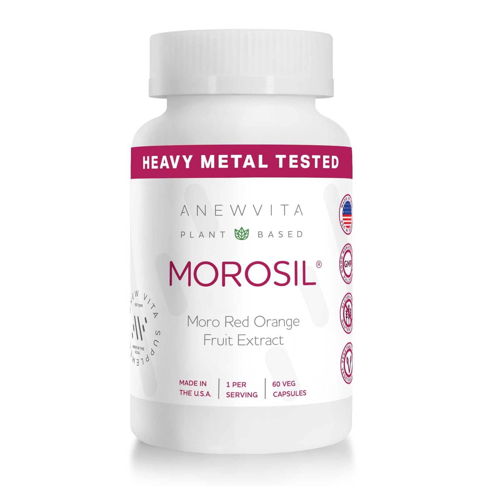 Anew VitaㅤMorosil: Antioxidant & Nutrition 60 Count (Pack of 1), Red