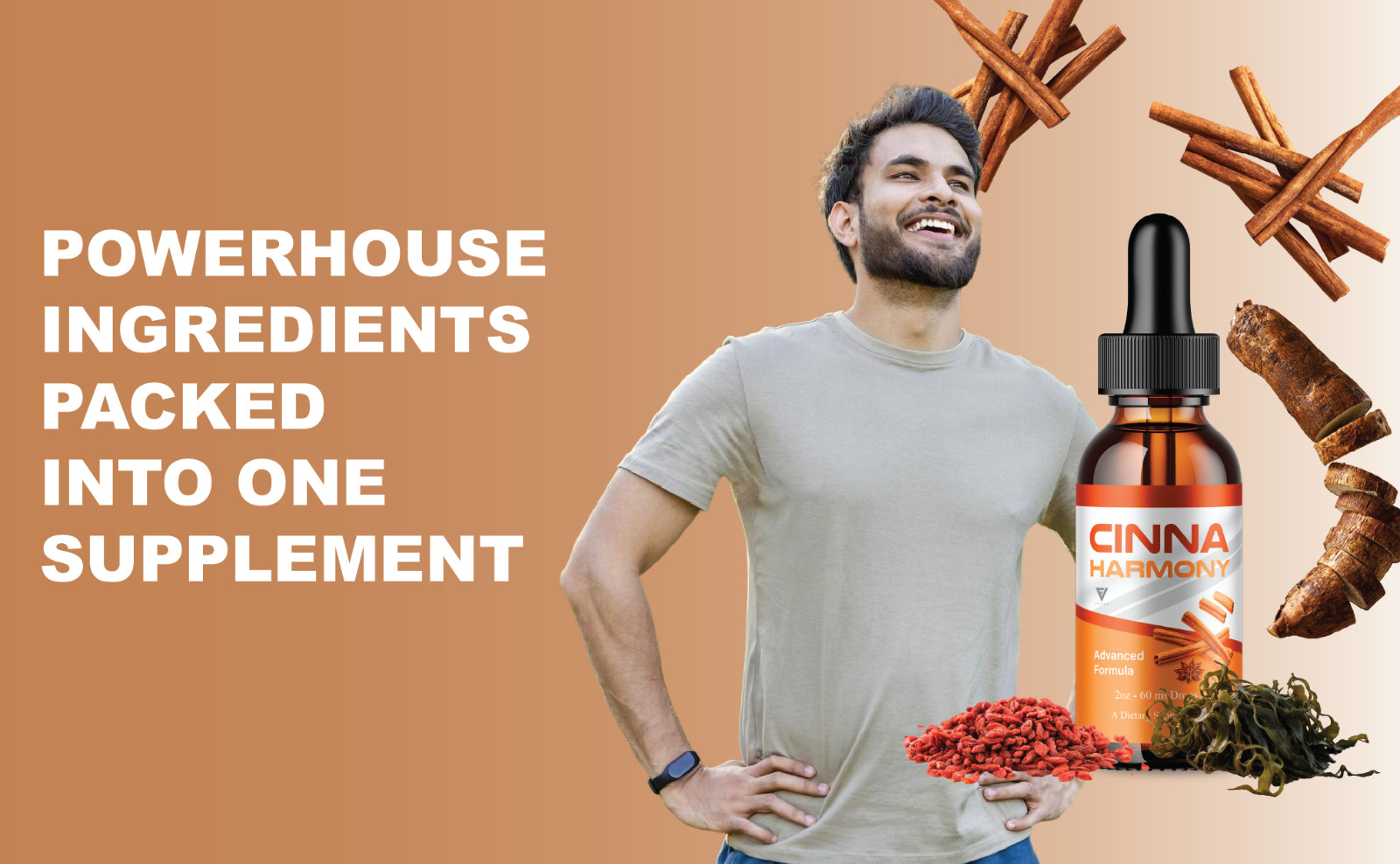 (5 Pack) Cinna Harmony Drops, CinnaHarmony Advanced Formula Supplement (10oz)