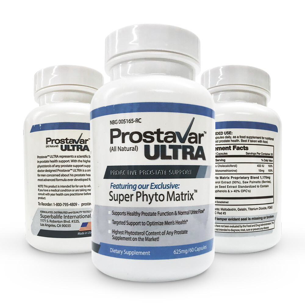 1 Bottle New Improve From Maker of Original Prostavar Ultra Prostate Support 625
