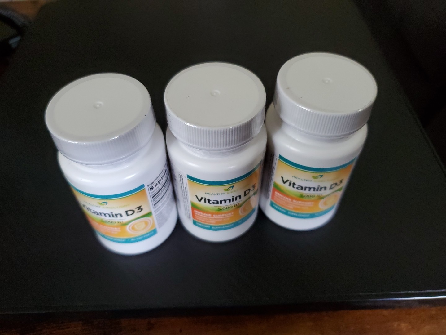 (3) HEALTHY DIRECTIONS Vitamin D3 5000 IU Immune Support – (30) softgels 06/2027